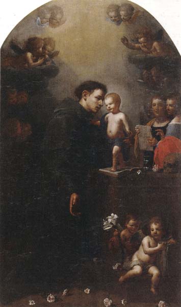 A vision of saint anthony of padua